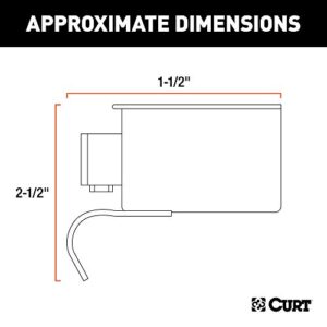 CURT 58190 Trailer-Side 7-Pin RV Blade Wiring Harness Connector