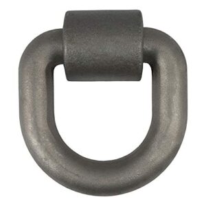 curt 83770 5 x 5-inch weld-on trailer d-ring tie down anchor, 46,760 lbs break strength
