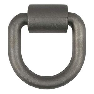 curt 83760 4-1/4 x 4-1/2-inch weld-on trailer d-ring tie down anchor, 26,500 lbs break strength