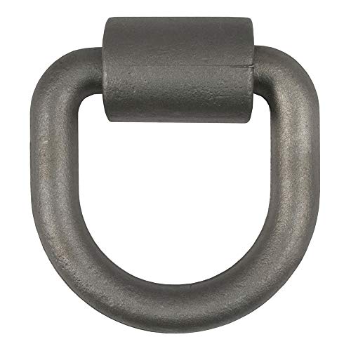 CURT 83760 4-1/4 x 4-1/2-Inch Weld-On Trailer D-Ring Tie Down Anchor, 26,500 lbs Break Strength