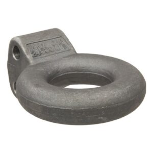 CURT 48660 Raw Steel Pintle Hitch Lunette Ring 3-Inch ID, 24,000 lbs, Channel Mount Required