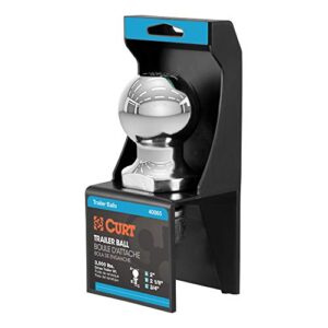 CURT 40065 Chrome Trailer Hitch Ball, 3,500 lbs, 2-Inch Diameter, 3/4 x 2-1/8-Inch Shank