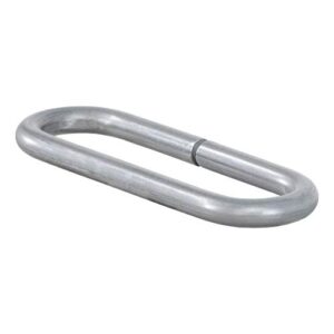curt 49950 weld-on raw steel safety chain loop, 10,000 lbs
