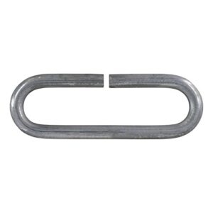 CURT 49950 Weld-On Raw Steel Safety Chain Loop, 10,000 lbs