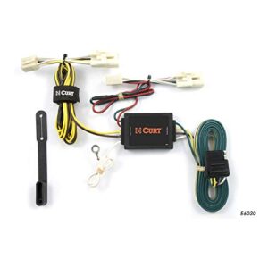 curt 56030 vehicle-side custom 4-pin trailer wiring harness, fits select scion xb