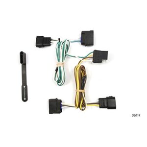 curt 56014 vehicle-side custom 4-pin trailer wiring harness, fits select chevrolet corvette, ford focus, ranger