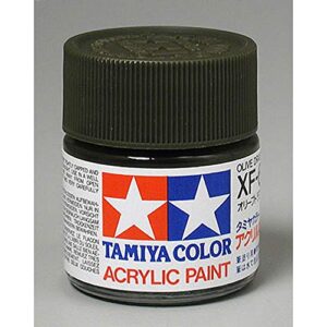 TAMIYA America, Inc Acrylic XF62, Flat Olive Drab, TAM81362