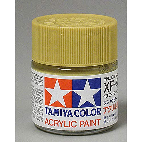 Tamiya America, Inc Acrylic XF4 Flat, Yellow Green, TAM81304