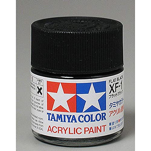 TAMIYA USA TAM81301 Acrylic XF1 Flat Black