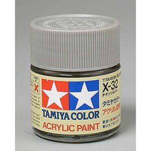 tamiya america, inc acrylic x32, titanium silver, tam81032