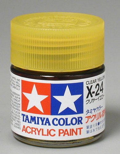 Tamiya TAM81024 Acrylic X24 Gloss,Clear Yellow