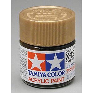 tamiya america, inc acrylic x12 gloss,gold leaf, tam81012