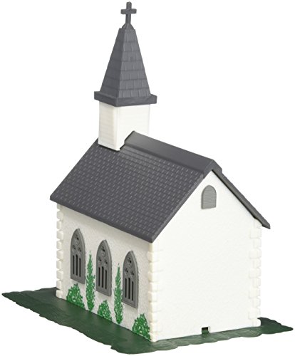 Bachmann Trains - PLASTICVILLE U.S.A. BUILT-UP BUILDING - COUNTRY CHURCH - N Scale , White