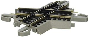 bachmann trains – snap-fit e-z track 60 degree crossing (1/card) – nickel silver rail with gray roadbed – ho scale