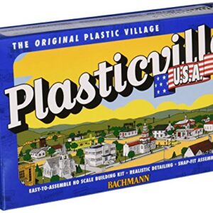 Bachmann Trains - PLASTICVILLE U.S.A. BUILDINGS – CLASSIC KITS - SUPERMARKET - HO Scale