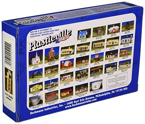 Bachmann Trains - PLASTICVILLE U.S.A. BUILDINGS – CLASSIC KITS - SUPERMARKET - HO Scale