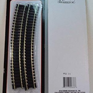 Atlas HO Scale Code 100 Nickel Silver 22" Radius Snap-Track (6/Bx)