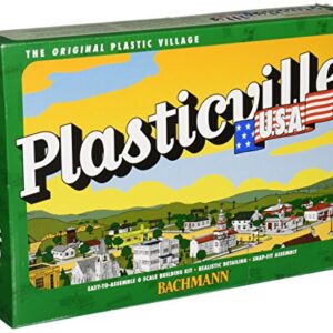 Bachmann Trains - PLASTICVILLE U.S.A. BUILDINGS – CLASSIC KITS - UNION STATION - O Scale , Green