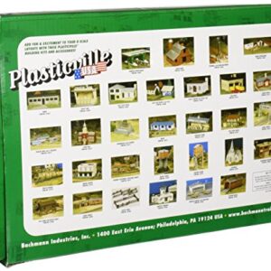 Bachmann Trains - PLASTICVILLE U.S.A. BUILDINGS – CLASSIC KITS - UNION STATION - O Scale , Green