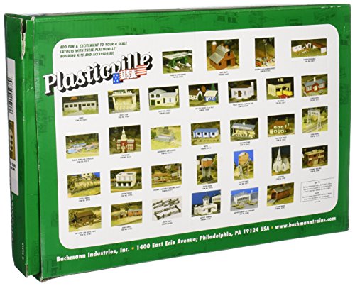 Bachmann Trains - PLASTICVILLE U.S.A. BUILDINGS – CLASSIC KITS - UNION STATION - O Scale , Green