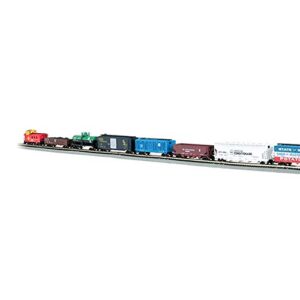 Bachmann Trains - Empire Builder Ready To Run 68 Piece Electric Train Set - N Scale