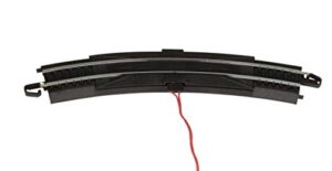bachmann trains – snap-fit e-z track 18” radius curved terminal rerailer w/wire (1/card) – steel alloy rail with black roadbed – ho scale