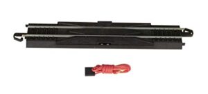 bachmann trains – snap-fit e-z track 9” straight terminal rerailer w/wire (1/card) – steel alloy rail with black roadbed – ho scale