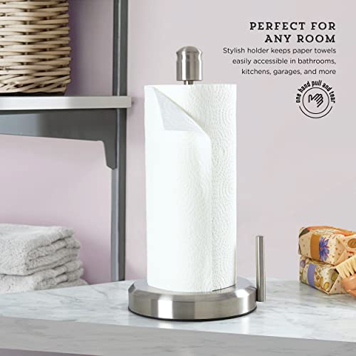 Kamenstein Perfect Tear Paper Towel Holder, 13-Inch, Silver