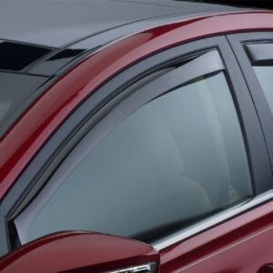 WeatherTech Custom Fit Front Side Window Deflectors for Ford Econoline Van (E-Series), Dark Smoke