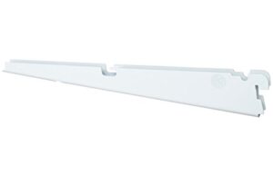 organized living freedomrail bracket for ventilated shelves, 12-inch – white