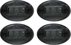 recon 264132bk led fender lights 1999-2008 ford super duty (4-piece set) – smoked lens with black trim