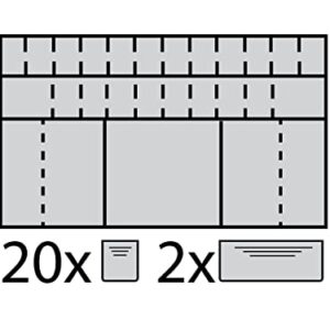 Beadsmith Plastic Organizer Box 14 x 9 x 1-7/8"