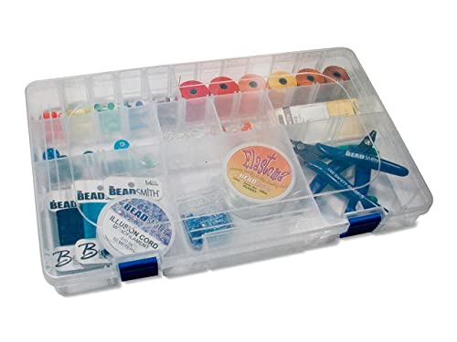 Beadsmith Plastic Organizer Box 14 x 9 x 1-7/8"