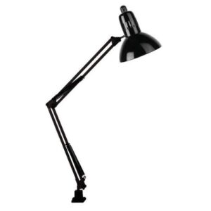 Lite Source LS-105BLK Swing-ARM Desk LAMP, Black