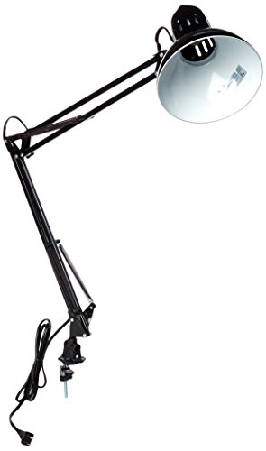 Lite Source LS-105BLK Swing-ARM Desk LAMP, Black