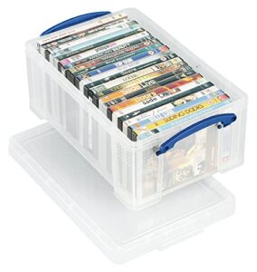 really useful 9 litre clear plastic storage box