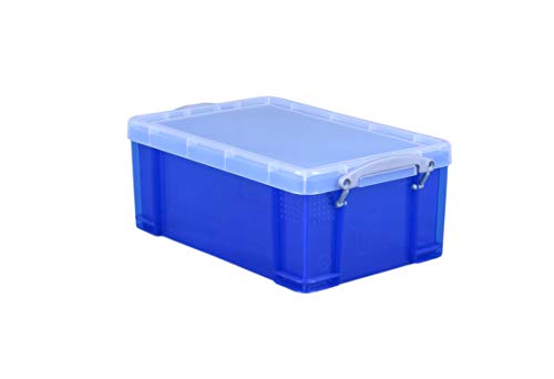 Really Useful 9 Litre Plastic Storage Box - LightBlue, Standard Packaging