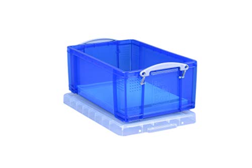 Really Useful 9 Litre Plastic Storage Box - LightBlue, Standard Packaging