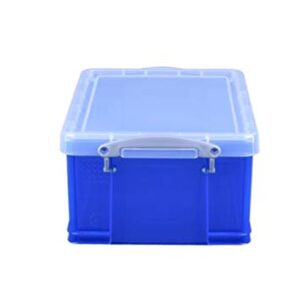 Really Useful 9 Litre Plastic Storage Box - LightBlue, Standard Packaging