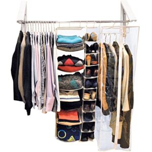 Arrow The Original QuikCLOSET Model AH3X12/M White - Folding Collapsible Wall Mounted Clothes Storage/Drying Rack