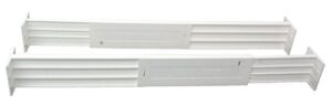 dial industries b1601 adjustable dream drawer dividers, set of 2, 2.5″ deep, white
