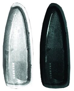 recon 264120bk led side mirror lens 2003-2007 ford f250/f350 super duty & excursion (2 piece set) – smoked lens