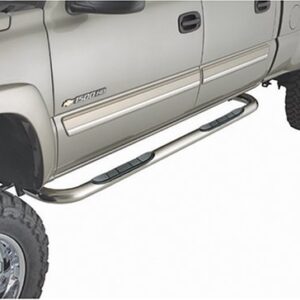 CSI SB1009S Polished Stainless Steel Side Bars 2001-13 GM Crew Cab Trucks