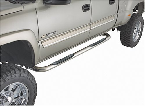 CSI SB1009S Polished Stainless Steel Side Bars 2001-13 GM Crew Cab Trucks