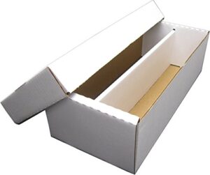 bcw shoe 2 row storage box (1600 ct.) – corrugated cardboard storage box – bx-shoe