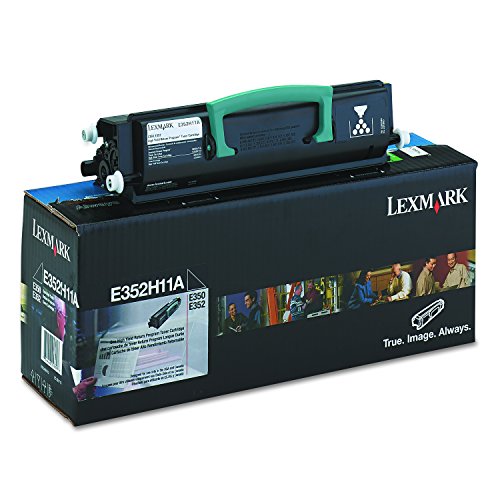 Lexmark E352H11A High-Yield Toner, 9000 Page-Yield, Black