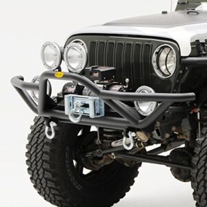 Smittybilt SRC Front Grille Guard Bumper with D-ring Mounts (Black) - 76721