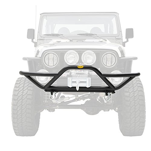 Smittybilt SRC Front Grille Guard Bumper with D-ring Mounts (Black) - 76721