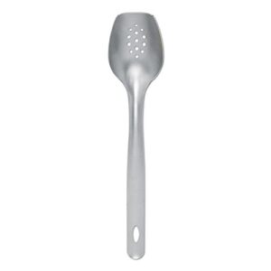 rada cutlery cooking holes stainless steel serving spoon, 1-pack, stainless handle