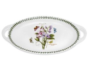 portmeirion botanic garden oval platter with handles 18″ x 11.75″